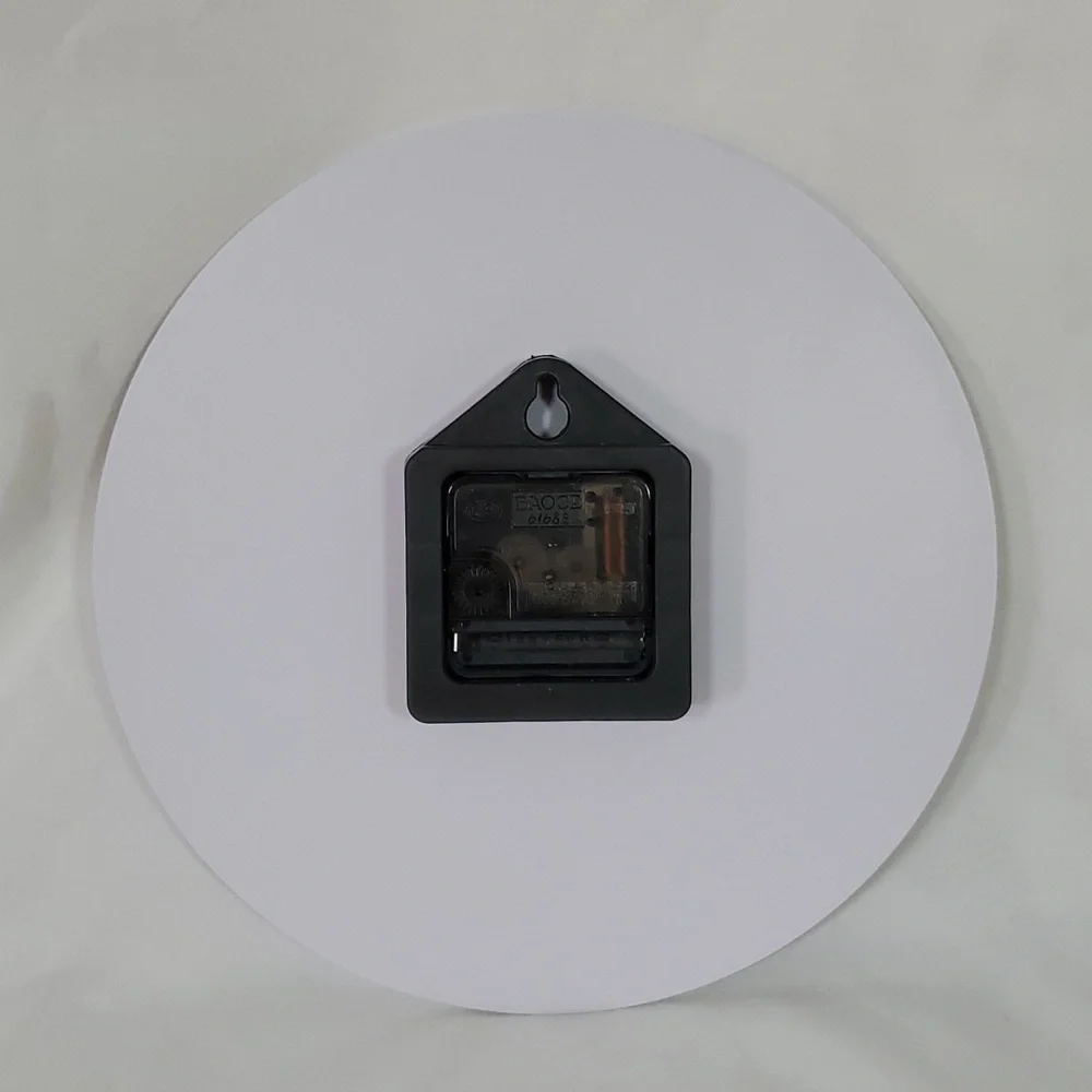 Abstract Bear Round Acrylic Large Wall Clock, Silent Non Ticking ~ Black & White